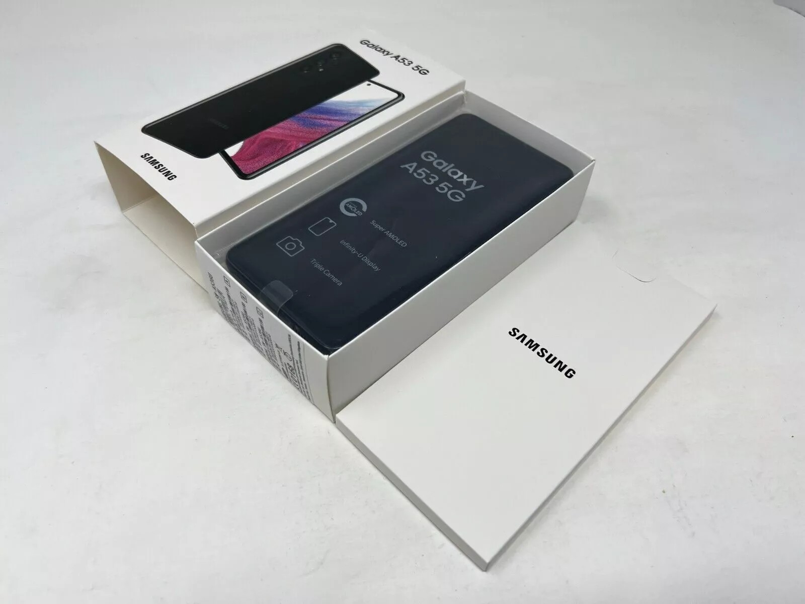 New Sealed Samsung Galaxy A53 5G SM-A536U 4GB 128GB 6.5″ Factory Unlocked–Black