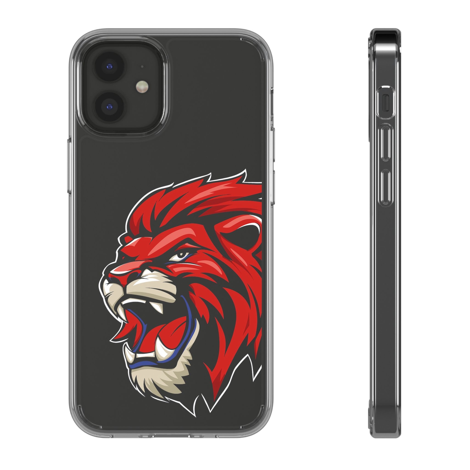 Bold Lion Phone Clear Cases for Animal Lovers, Unique Smartphone Accessories