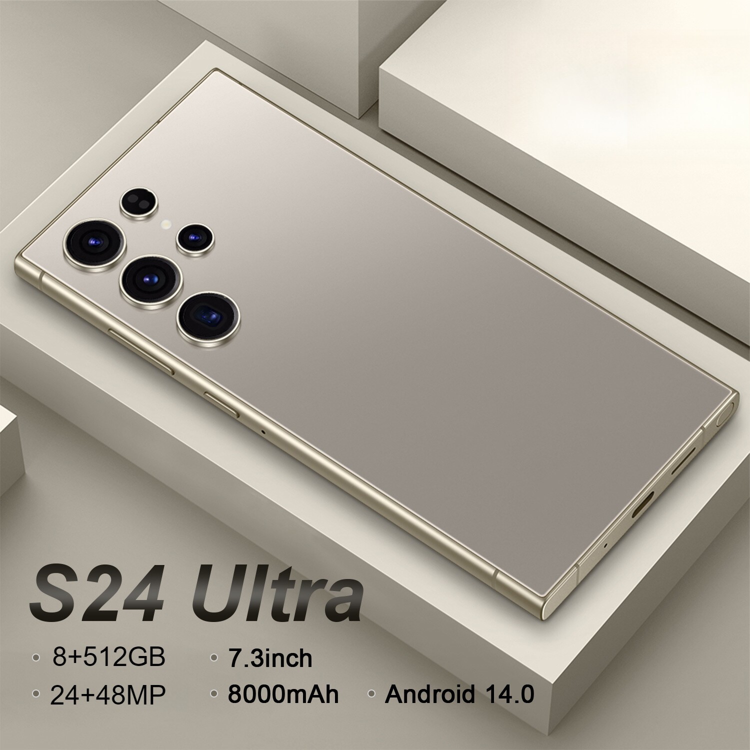 S24 Ultra Smartphone Android Factory Unlocked 7.3″ HD 8+512GB 8000mAh Dual SIM