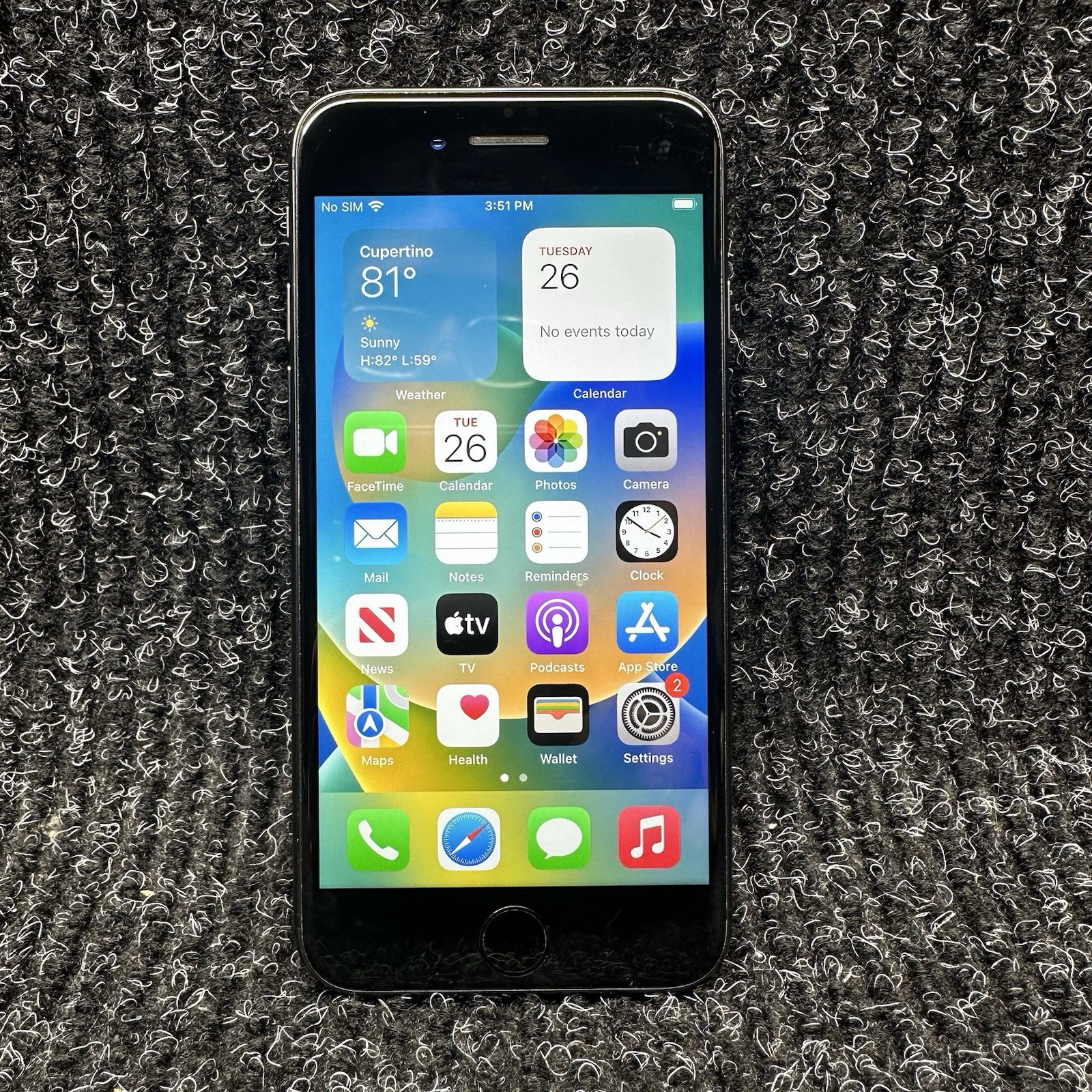 Apple iPhone 8 64 GB Space Gray AT&T Carrier Locked MQ6V2LL/A (A1905)