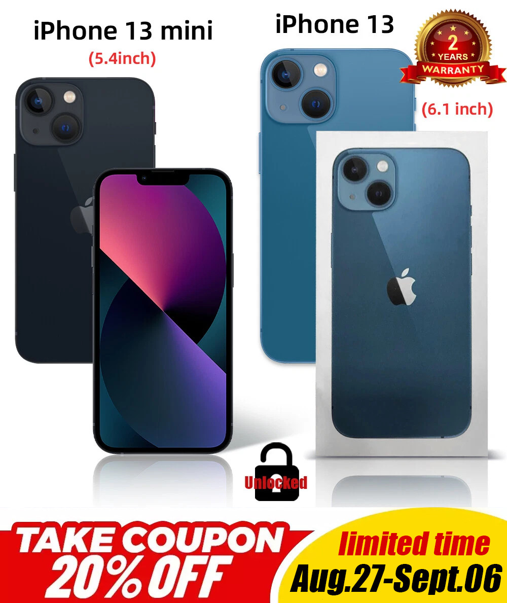 【NEW】Sealed Apple iPhone 13 Mini/12 Mini Factory Unlocked ALL Carrier US STOCK