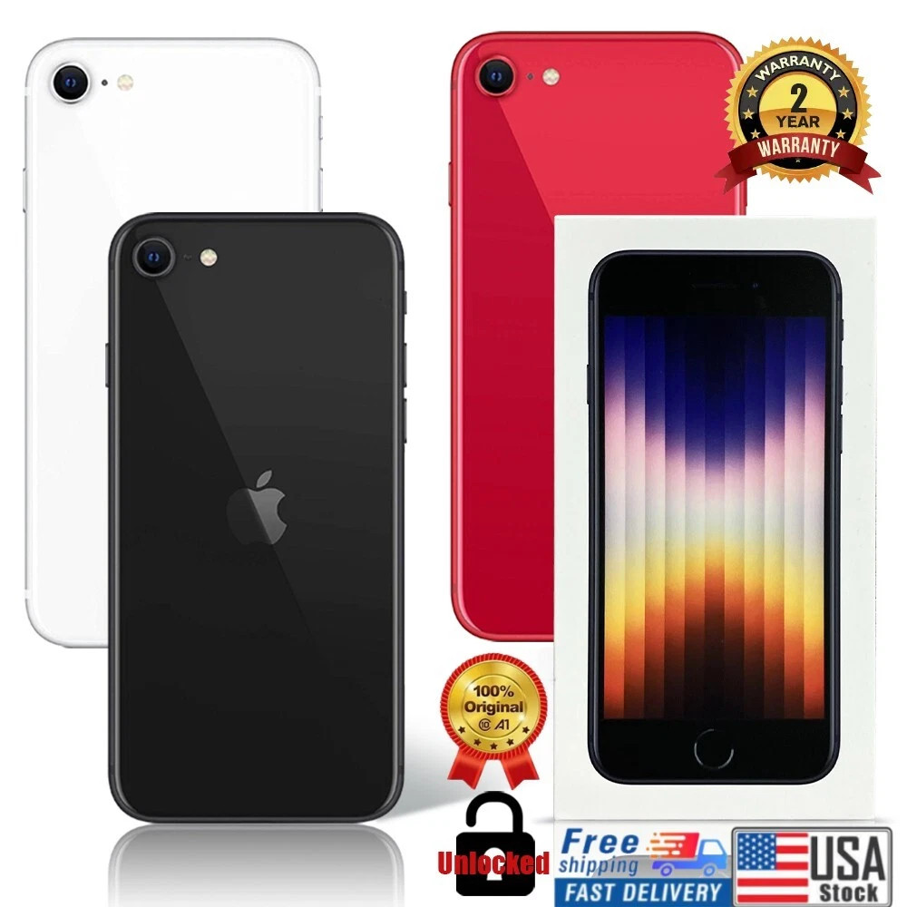 New in Box Sealed Apple iPhone SE 3rd Gen 256-64G Fully Unlocked ALL GSM+CDMA