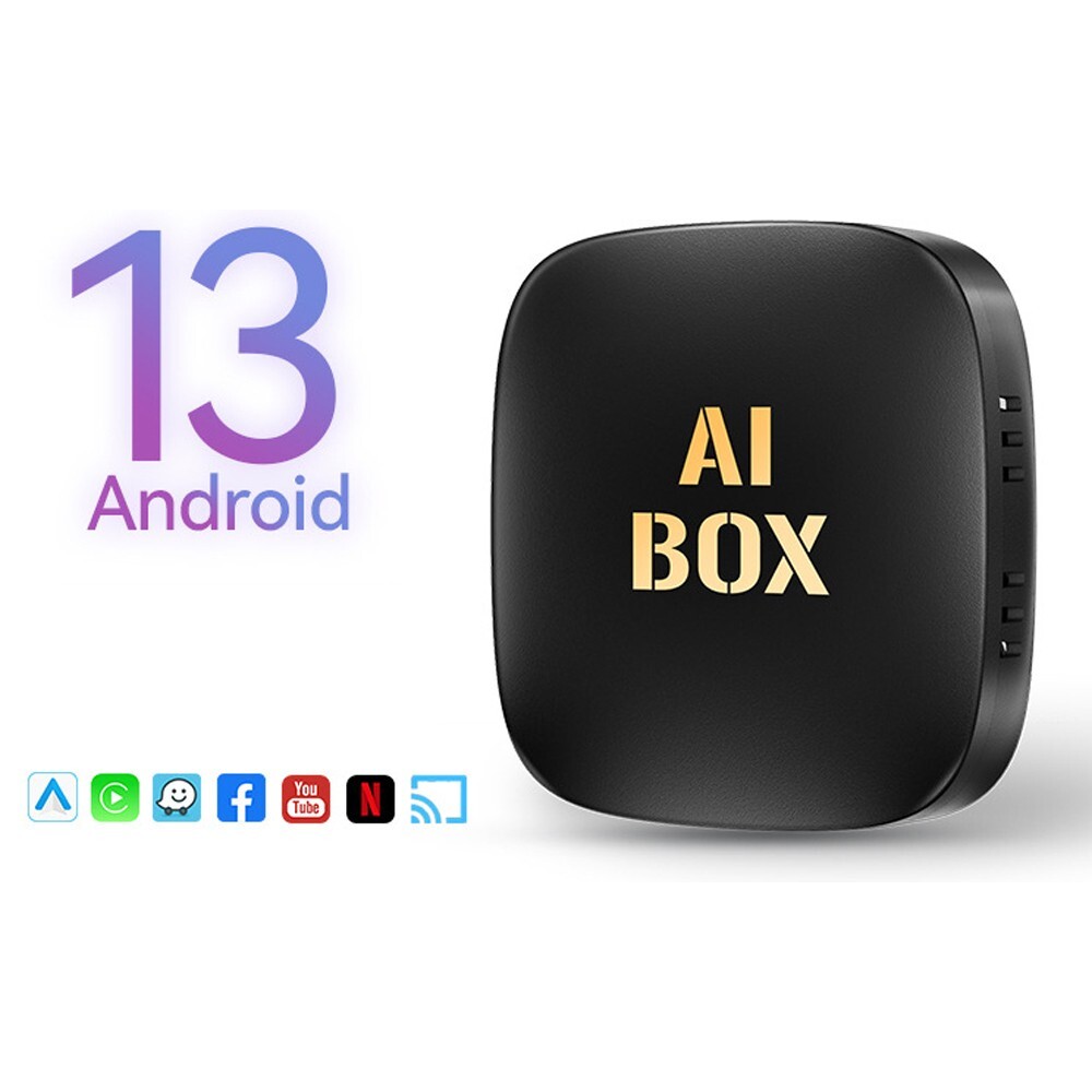 Wireless Carplay AI box Android Auto Adapter Mirror Link 2GB+16GB Android 13