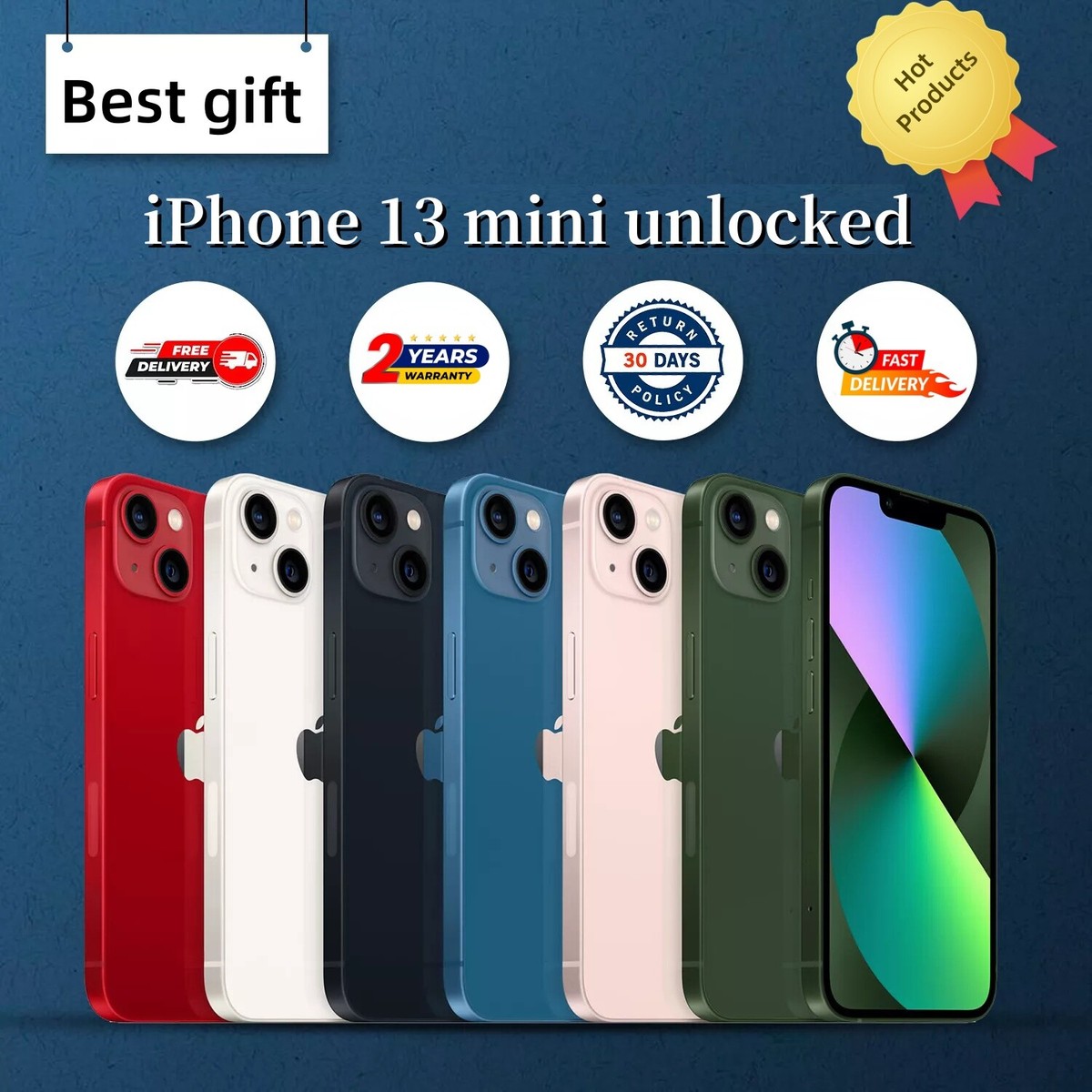 NEW SEALED Apple iPhone 13 mini (5G) A2481 128/256/512GB Unlocked 2 yr warranty✅