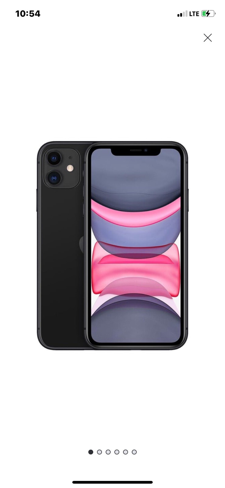 Apple iPhone 11 – 64 GB – Black (Unlocked) (Dual SIM (SIM + SIM))