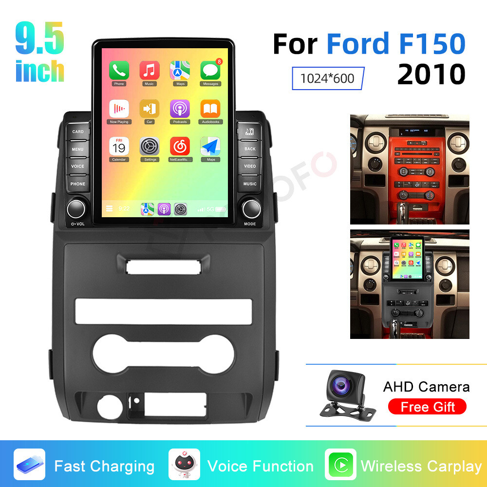 9.5″ For Ford F-150 F150 Apple Carplay Auto Car Radio Vertical Screen + AHD Cam