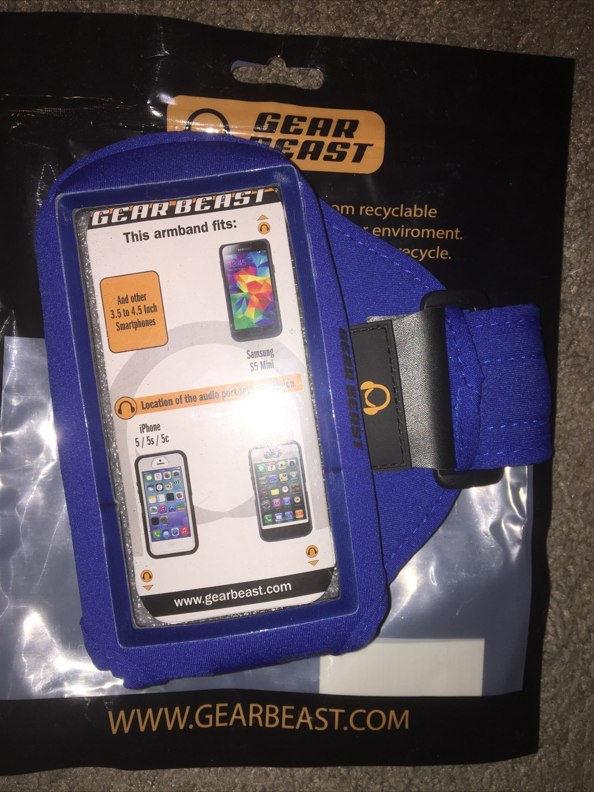 Gear Beast Apple Phone Case Sports Armband IPhone 4/4S/5/5S/5C/Samsung S5mini