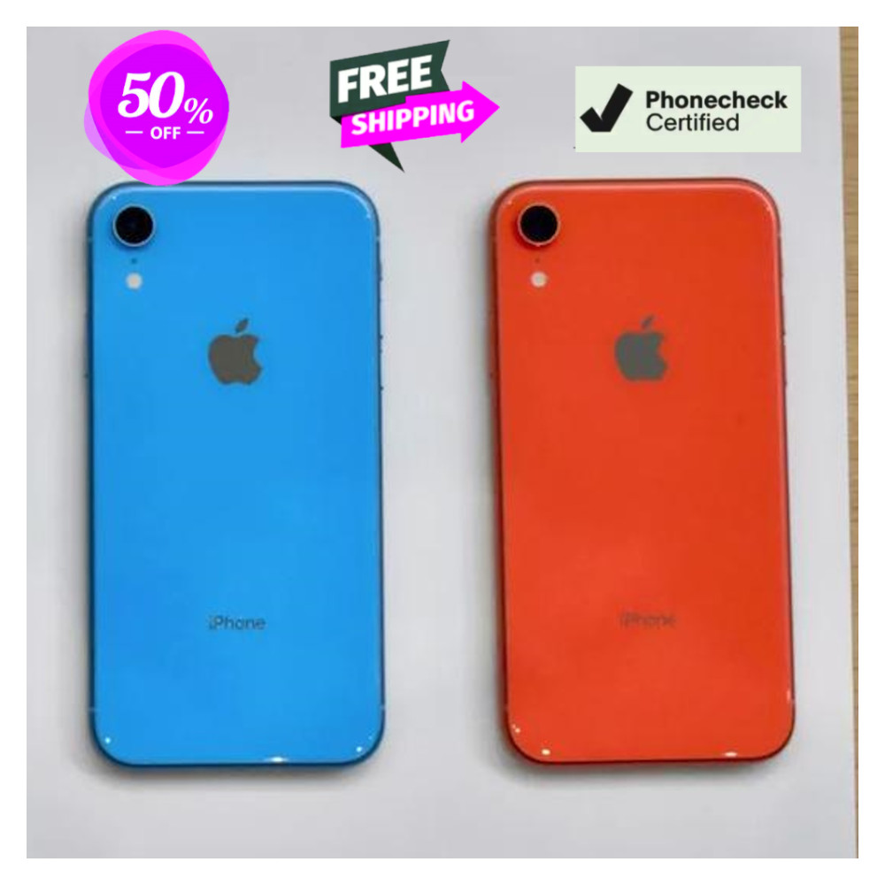 Apple iPhone XR 64GB Fully Unlocked Verizon Att Face ID VoLTE Battery Good