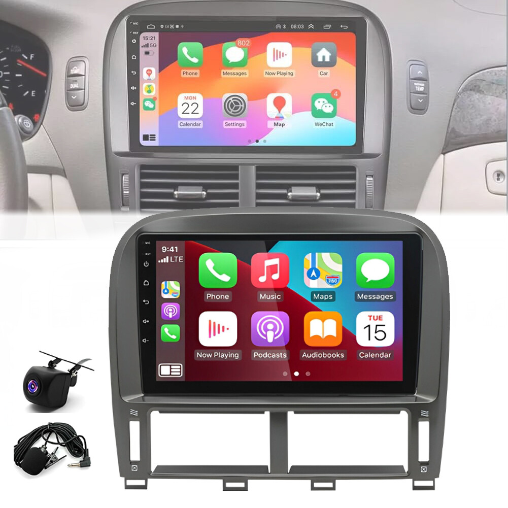 For Lexus LS430 2001-2006 Android 13 Car Stereo Fit for Carplay Radio GPS  Navi
