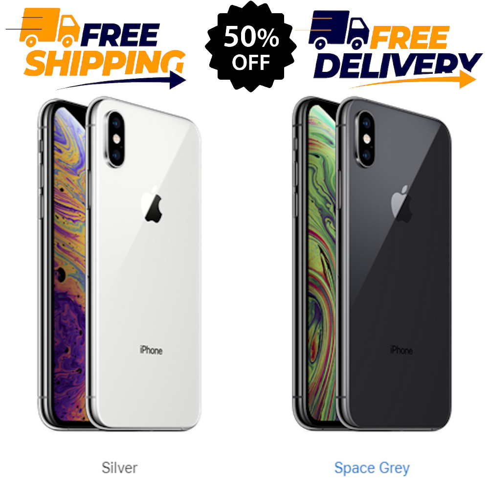 iPhone XS – 64GB 256GB – Unlocked Verizon At&t Apple Phone iOS 4G (Gray/Silver)