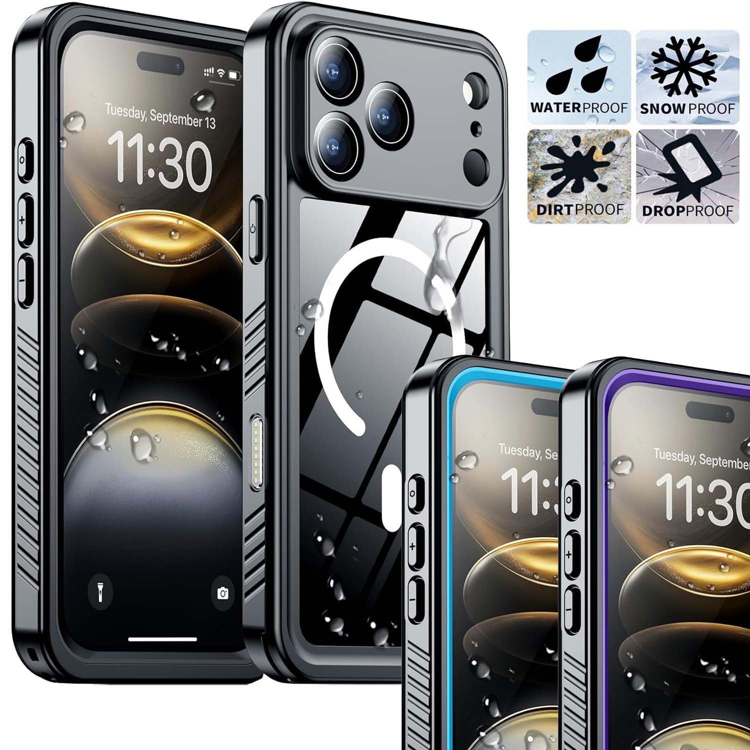 Waterproof Case For iPhone 17 Pro Max 17 AIR Shockproof Cover Screen Protector