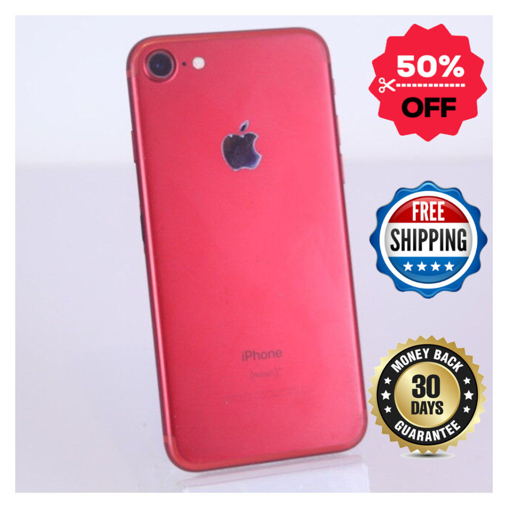 Apple iPhone 7 Red /Gold UNLOCKED Tmobile Verizon ATT Smartphone -32GB/128GB