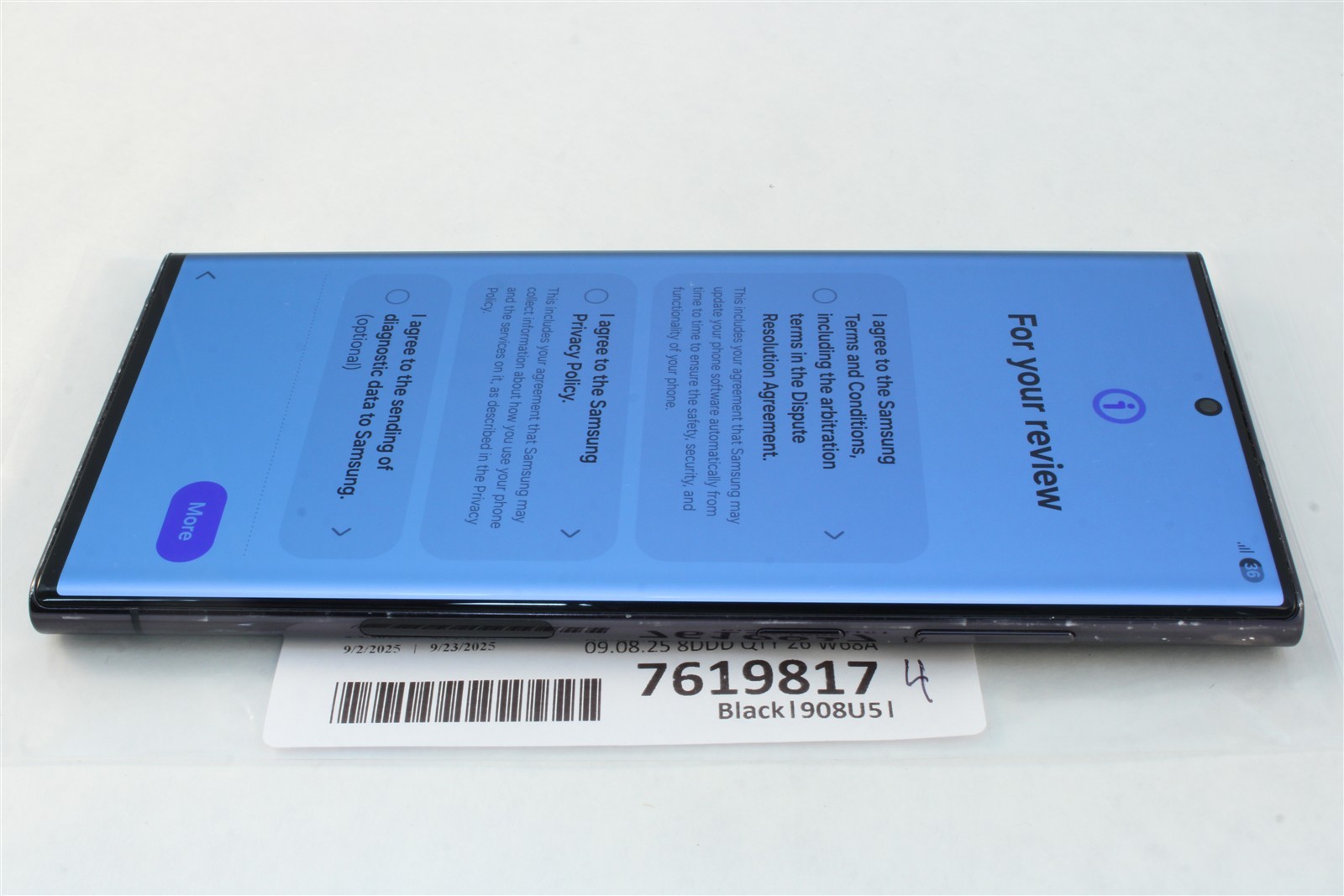 Samsung Galaxy S22 Ultra 5G 512GB Black – Unlocked AT&T T-Mobile Verizon 7619817