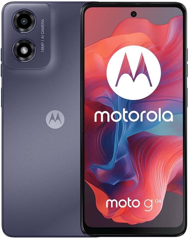 Motorola Moto G04 128GB/4GB 6.56″ International Unlocked Smartphone – Black