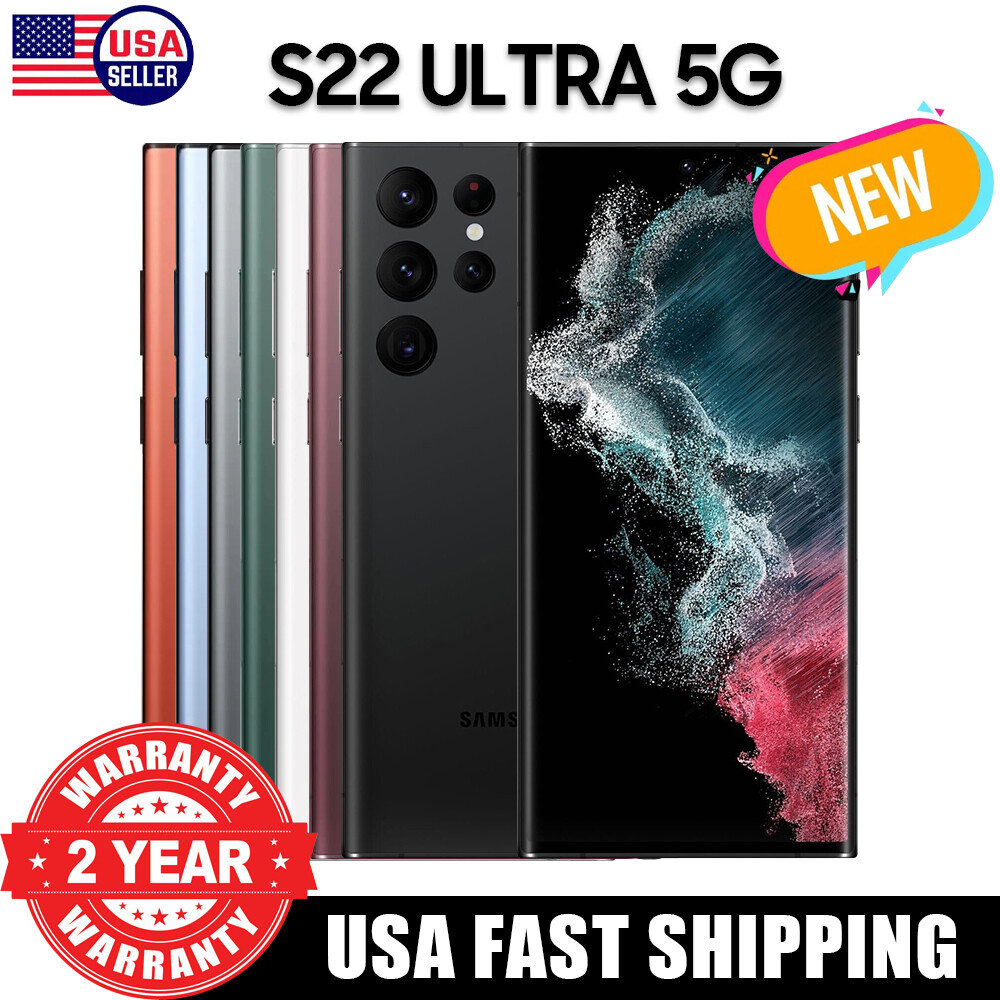 NEW SEALED SAMSUNG GALAXY S22 ULTRA 5G SM-S908U 128/256/512GB GSM CDMA UNLOCKED