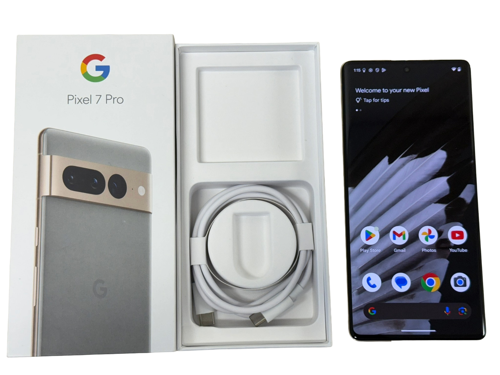 Google Pixel 7 Pro 5G 6.7″ 128GB Unlocked GSM CDMA Open Box – Hazel