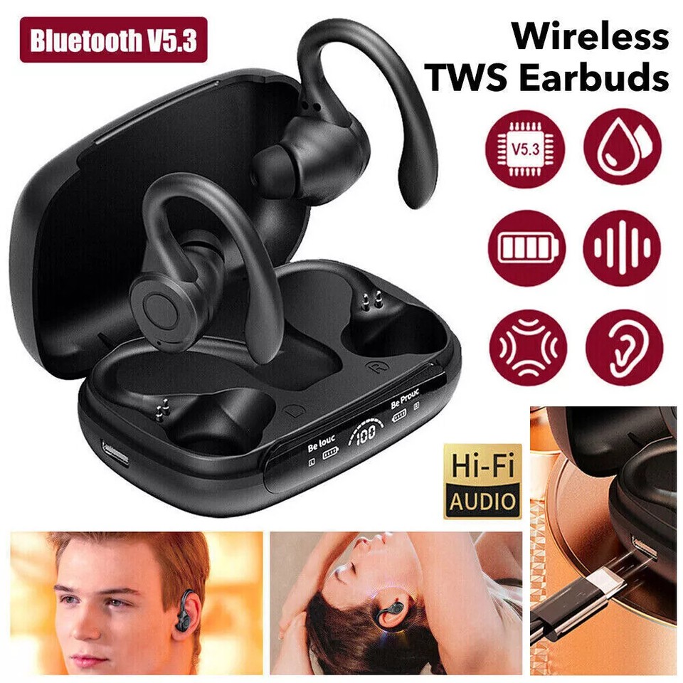 Bluetooth 5.3 Headset TWS Earphones Earbuds Headphone For iPhone Android Samsung