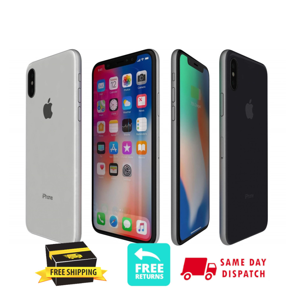 Apple iPhone X |64GB 256GB| GSM Unlocked Att Verizon Tmobile 4G iOS LTE WIFI