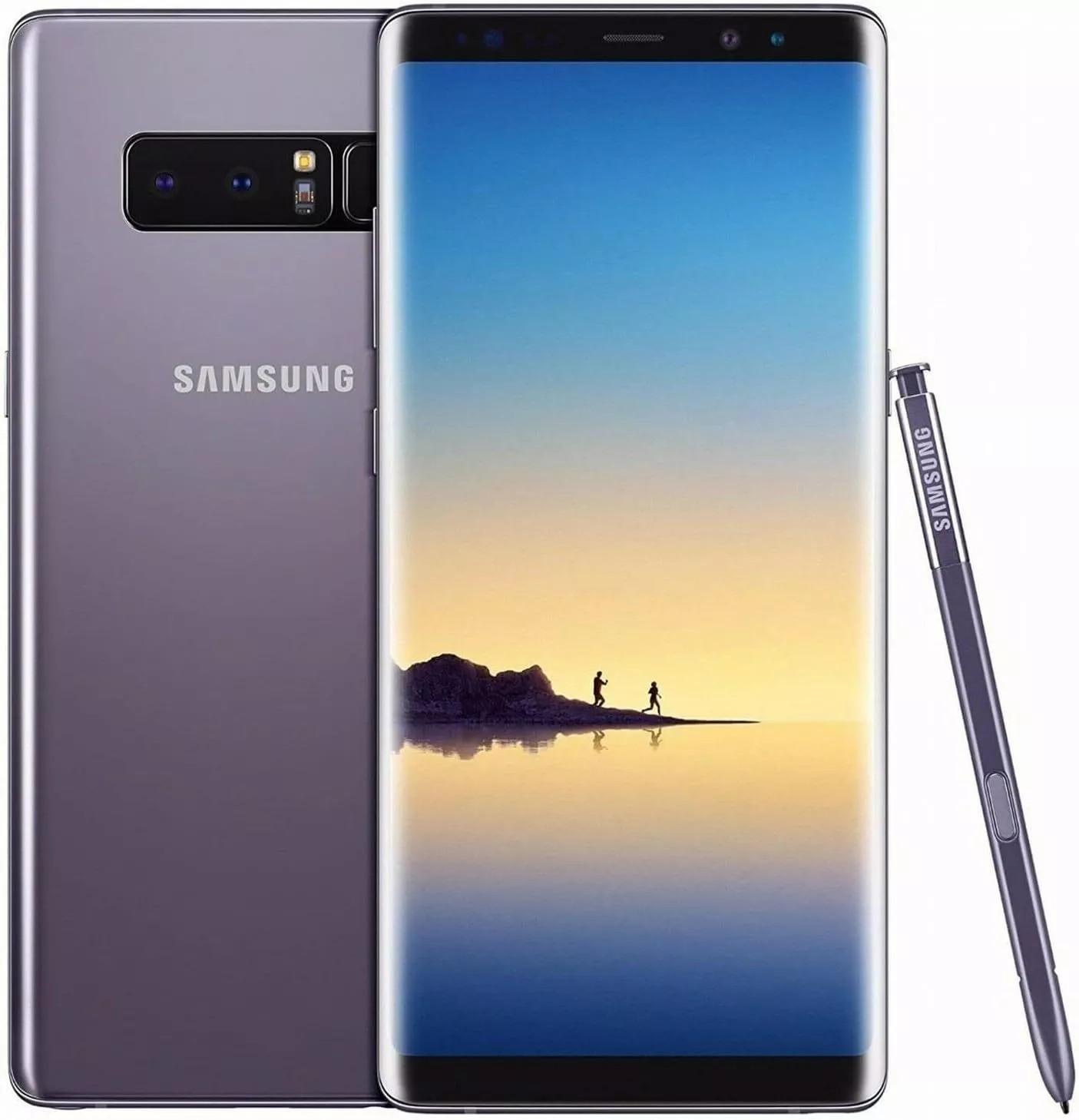 Samsung Galaxy Note8 SM-N950U Verizon Unlocked 64GB Orchid Gray A Medium Burn