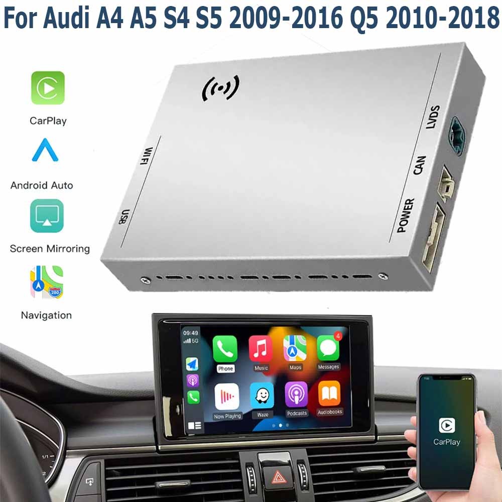 Wireless Carplay Android Auto For Audi A4 A5 S4 S5 2009-2016 Q5 2010-2018