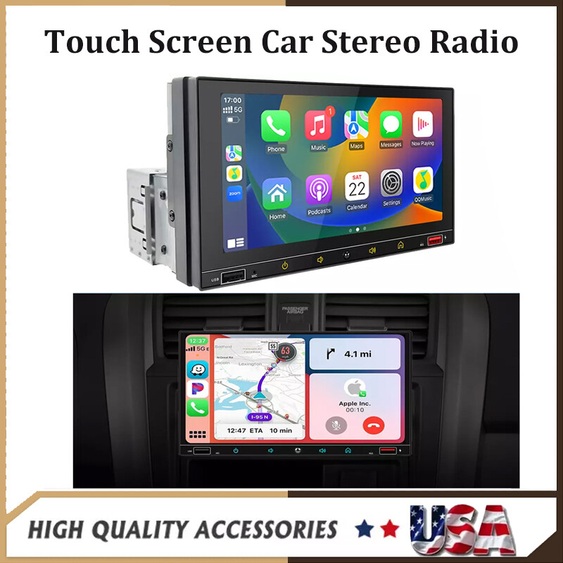 1x Car Stereo Radio Touchscreen for Apple Carplay Android Auto FM Player