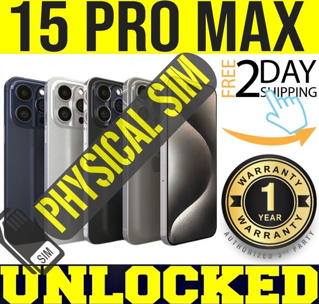 APPLE IPHONE 15 PRO MAX 256GB 512GB 1TB (FACTORY UNLOCKED) ✅PHYSICAL SIM ✅ ❖O/B❖