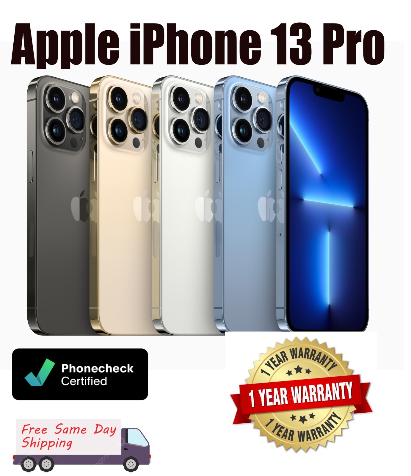 Apple iPhone 13 Pro Super Retina XDR display with ProMotion  6.1‑inch OLED