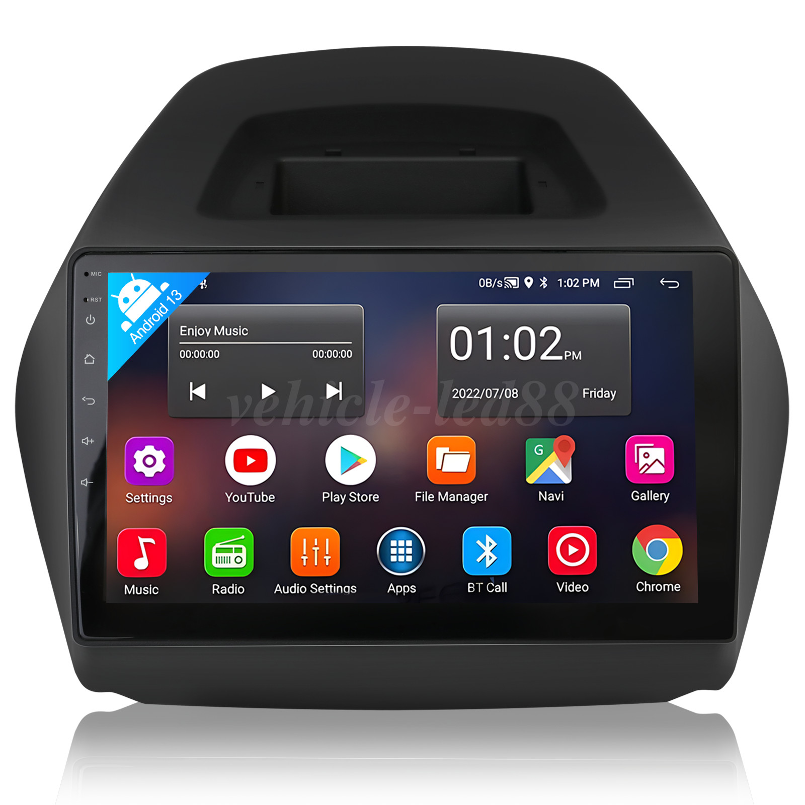 For Hyundai Tucson Ix35 2010-2015 Android 13 10.1″ Car Stereo Radio 2 + 64GB