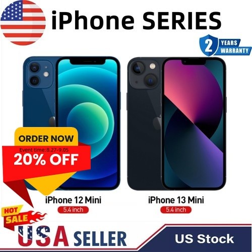 BRAND NEW Apple iPhone 13 Mini/12 Mini Factory Unlocked US STOCK Fast Delivery