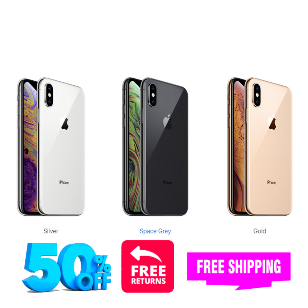 Apple iPhone XS 64GB 256GB GSM Unlocked Verizon Att CDMA Free Return