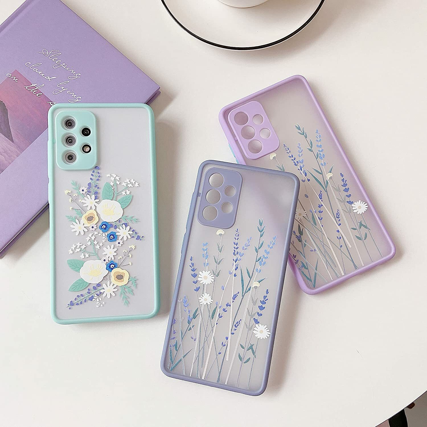 Floral Flower Case for Samsung Galaxy A53 A33 A13 A52 A22 A52s A04s Cover