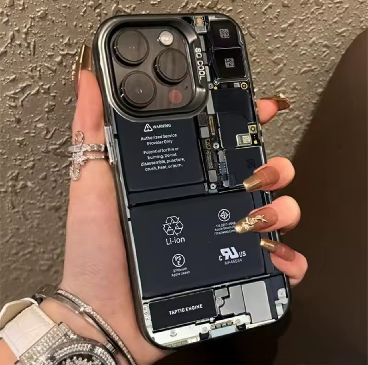 Creative Circuit Board Pattern Case Anti-slip Hard Protective Cover for IPhone