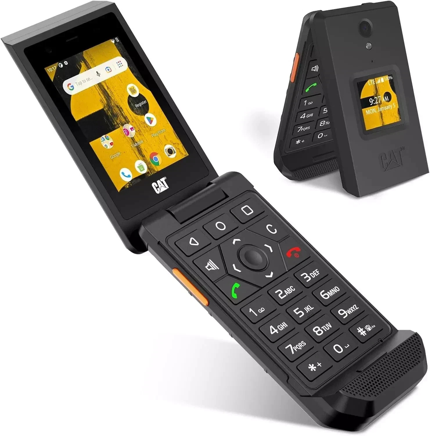 CAT S22 Smart Flip Phone Unlocked (16GB) 2.8″ Touchscreen Rugged Cell Phone Andr