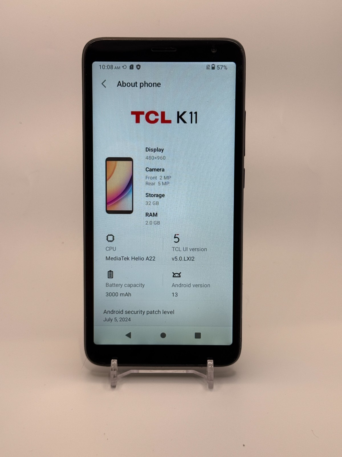 TCL K11 – T432W – Black – 32GB – Assurance Wireless – Smartphone – Works Great