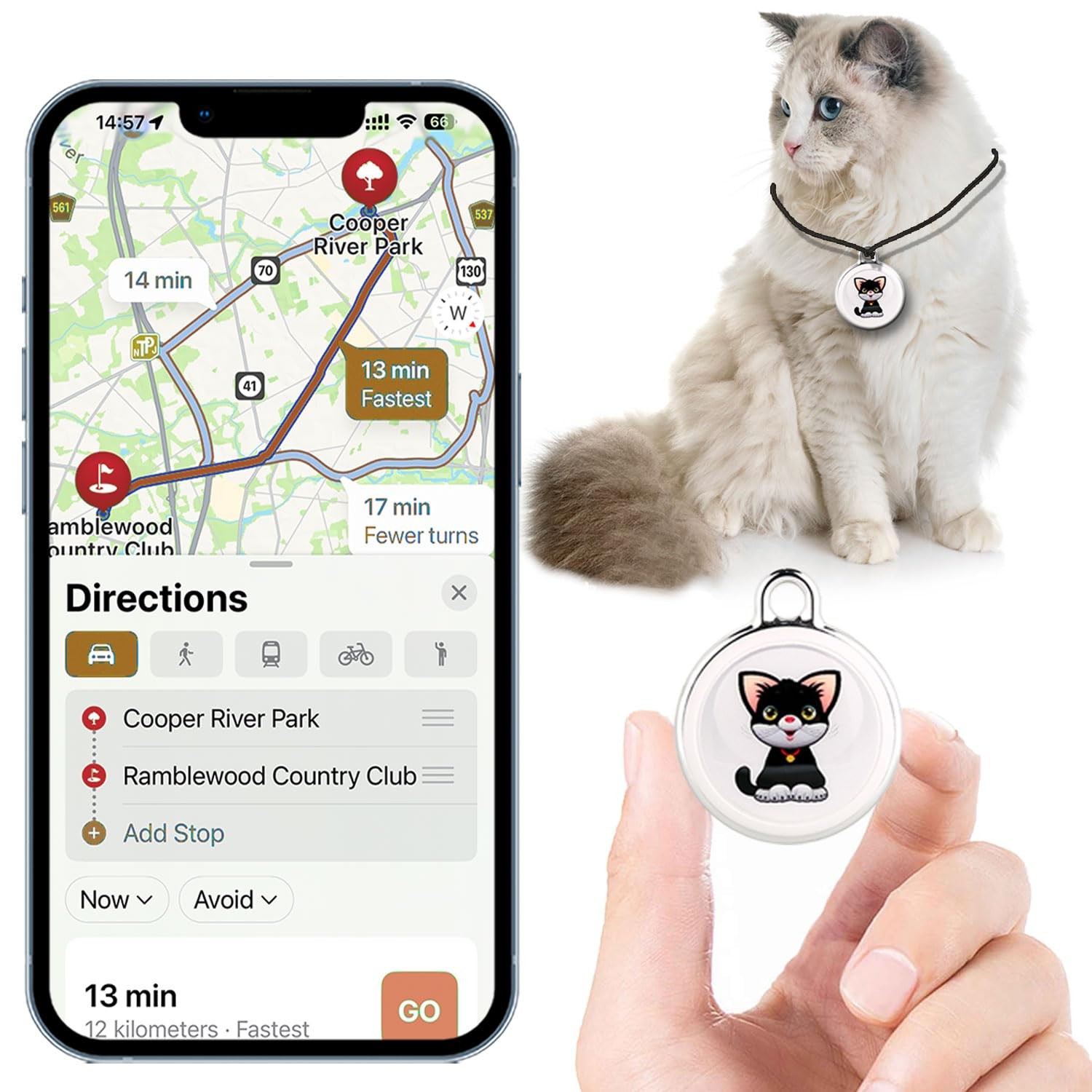 Mini Dog Tracker-Cat Tracker Collar-Pet Tracker-GPS Tracker for Dogs |for And…