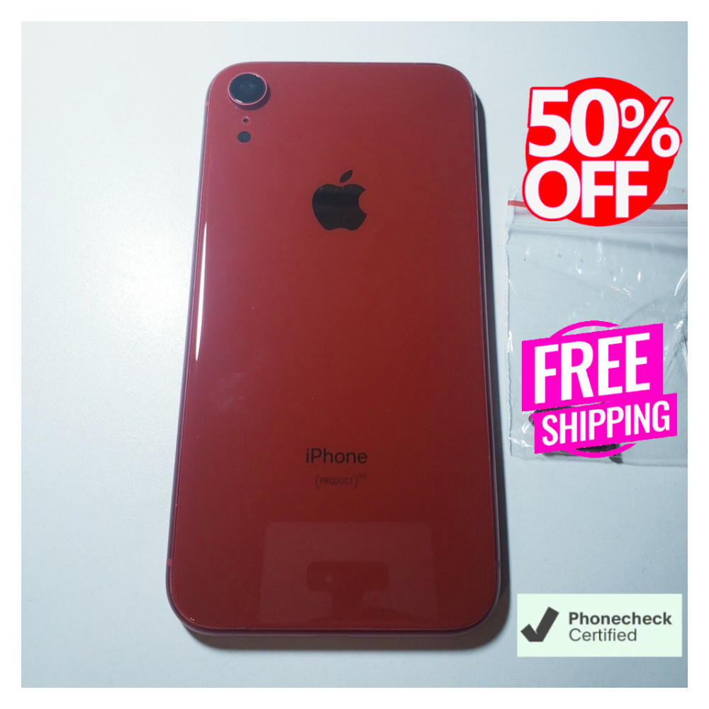 Apple iPhone XR 64GB 6.1 4G LTE Unlocked Verizon At&t T-Mobile Boost Very Good
