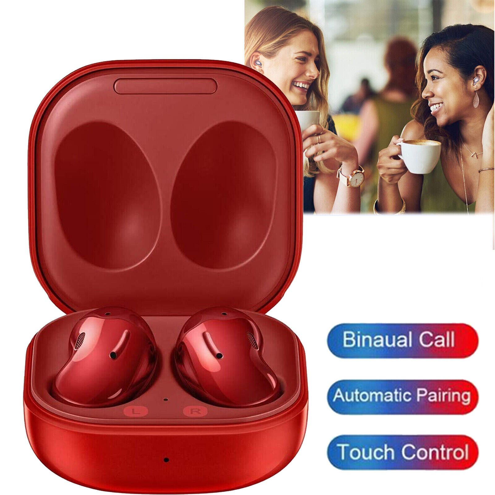 Bluetooth Headset In-Ear Earpieces Wireless Stereo Earbuds with Charging Case