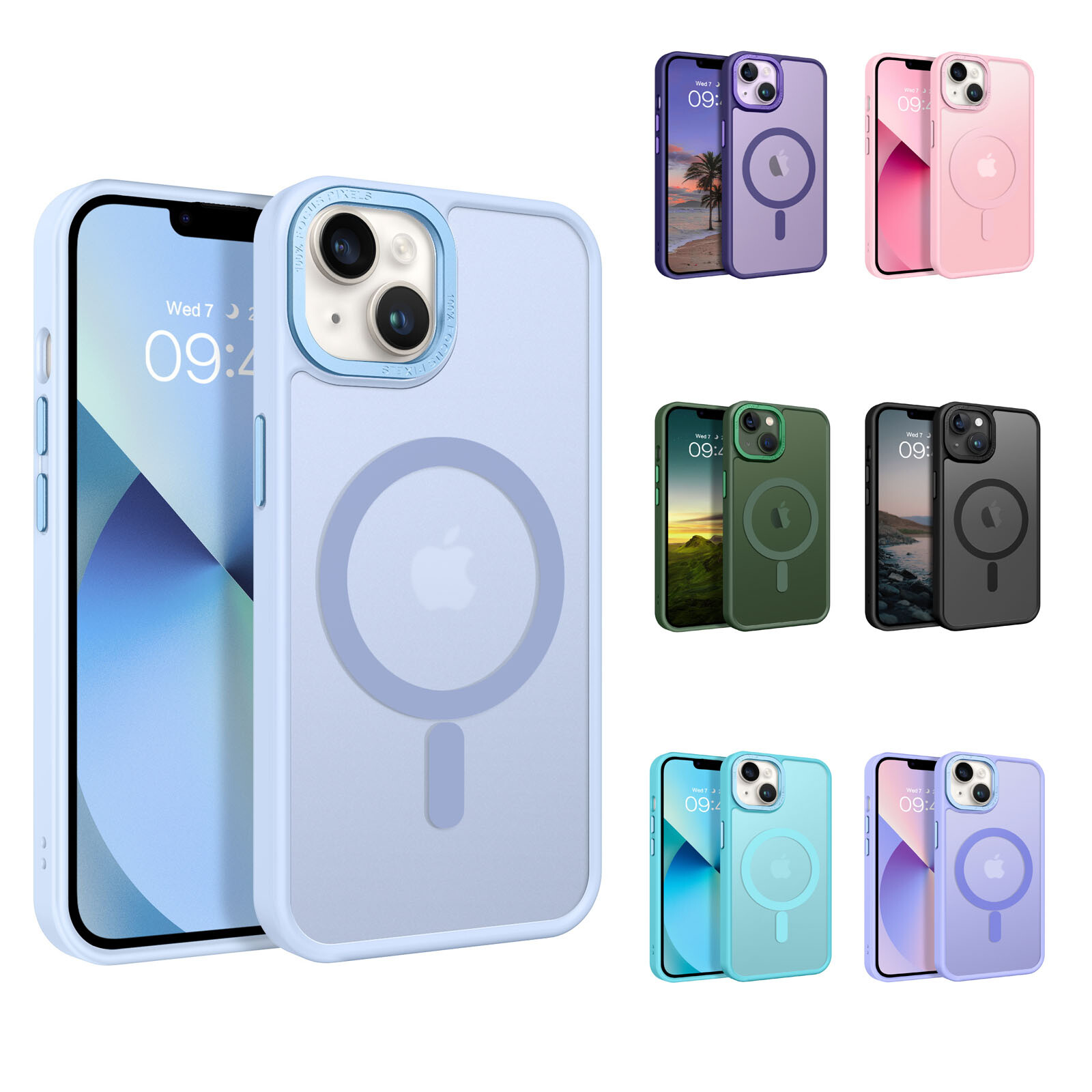For iPhone 13/14 Case Magnetic Shockproof Rugged MagSafe Phones Cover 6.1”