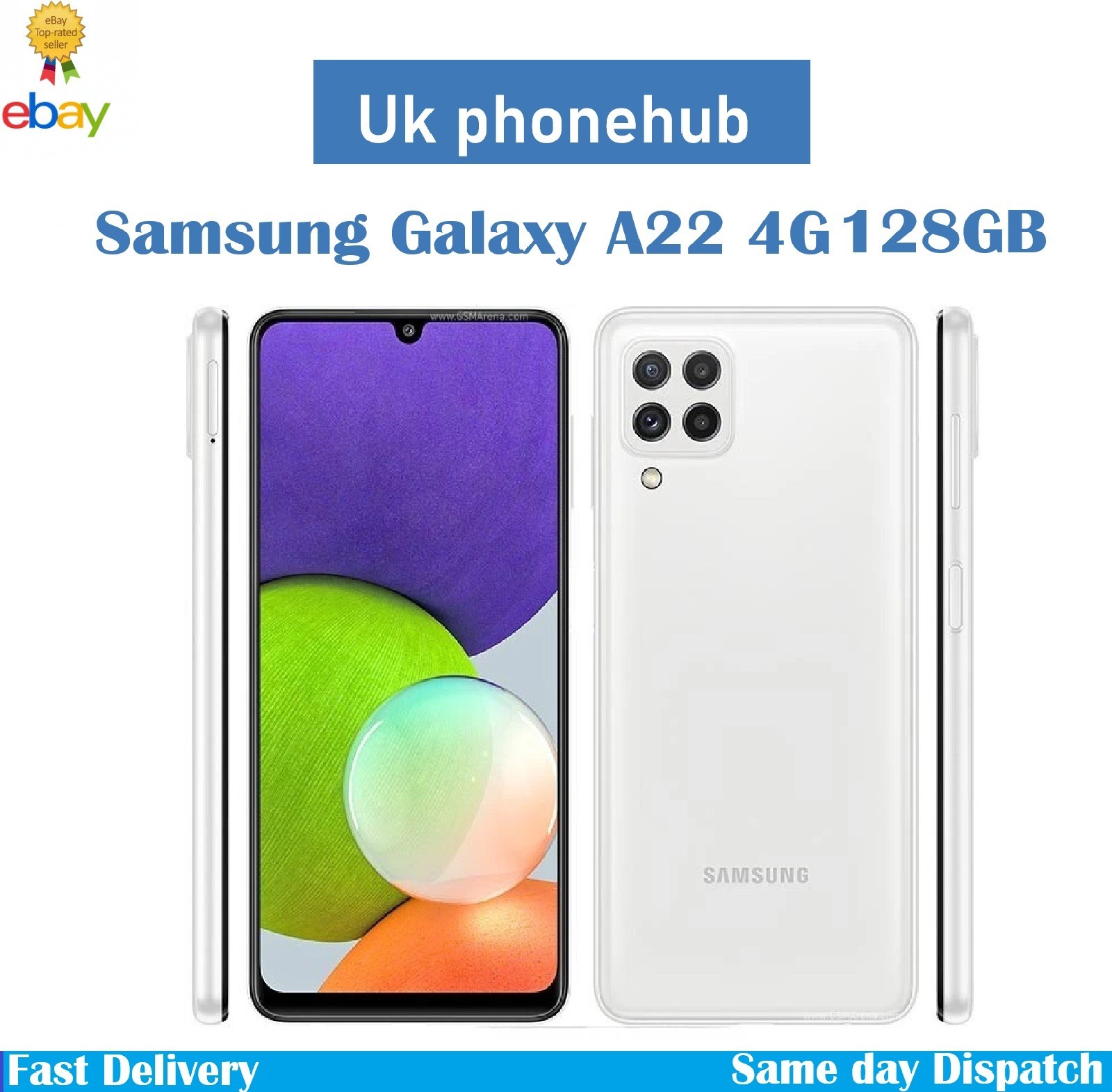 NEW Samsung Galaxy A22 4G SM-A225F/DS 128GB Dual Sim Unlocked Android Smartphone