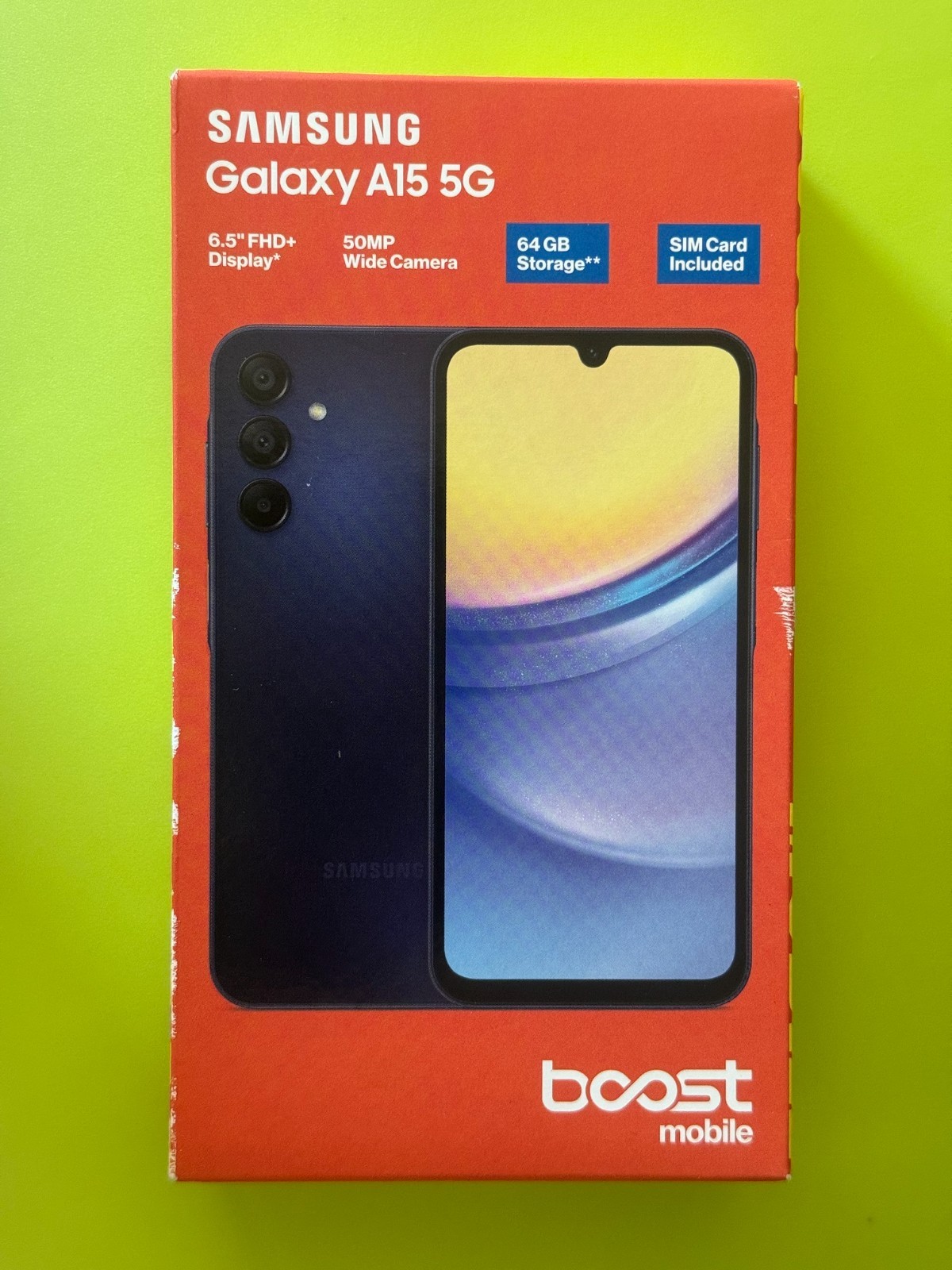 Boost Mobile Prepaid Samsung Galaxy  A15 5G 64GB (2024) – New Sealed