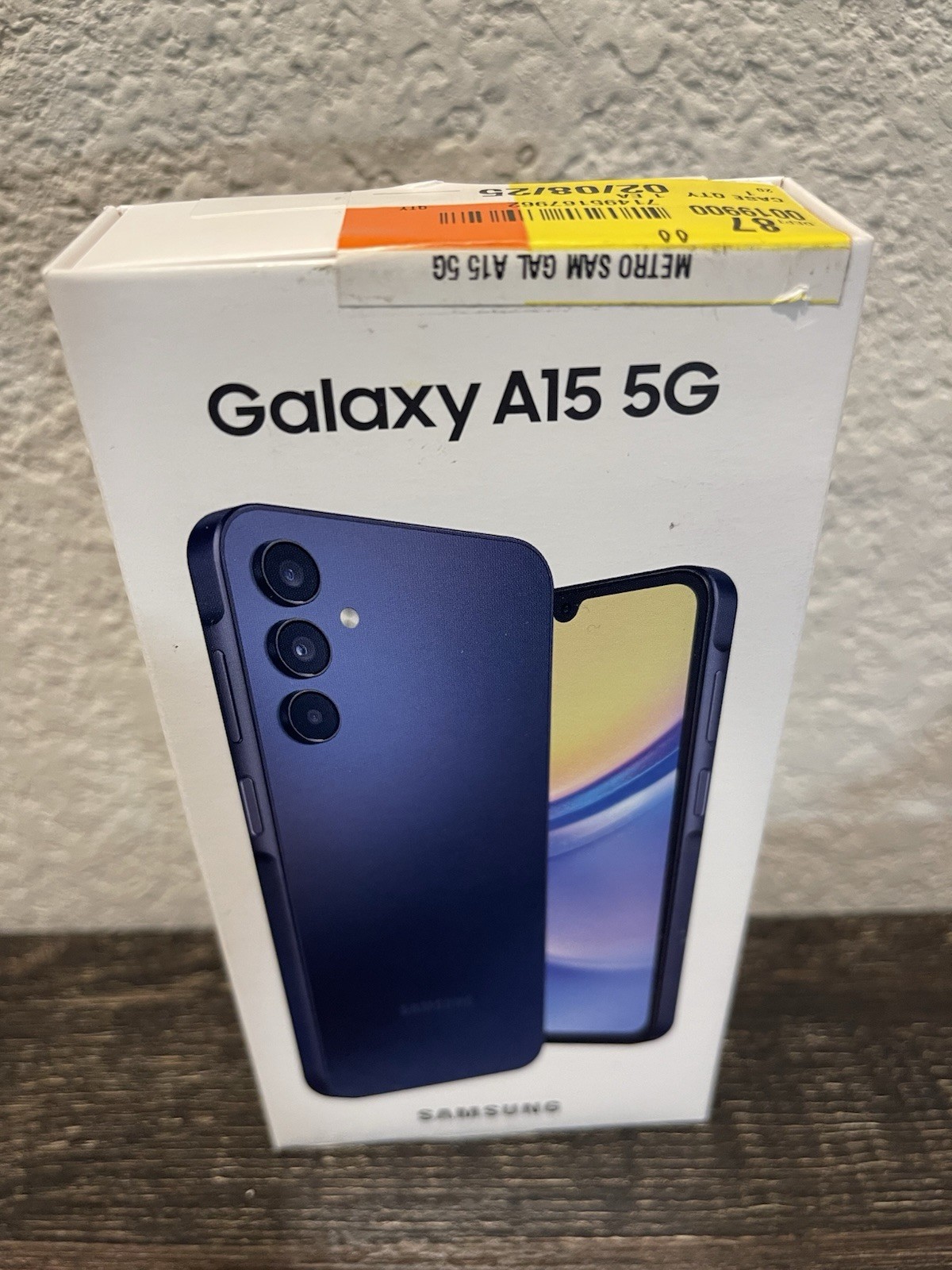 NEW SEALED Metro By T-Mobile Samsung A15 5G 6.5” 128GB 50MP Prepaid Phone Blue