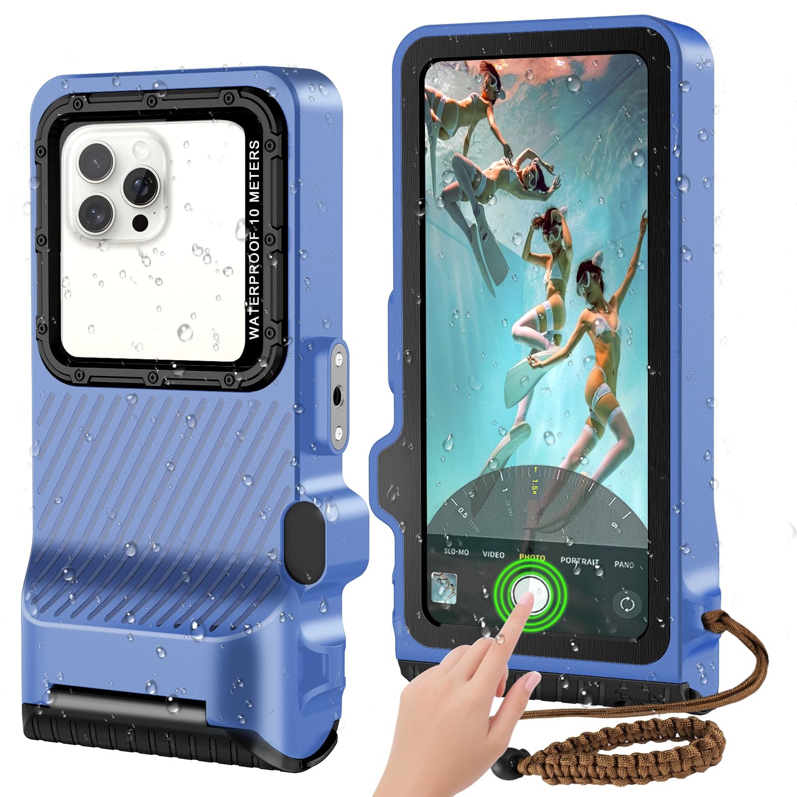 2025 Upgrade Waterproof Phone Case, Diving Snorkeling Swimming Scuba Underwat…