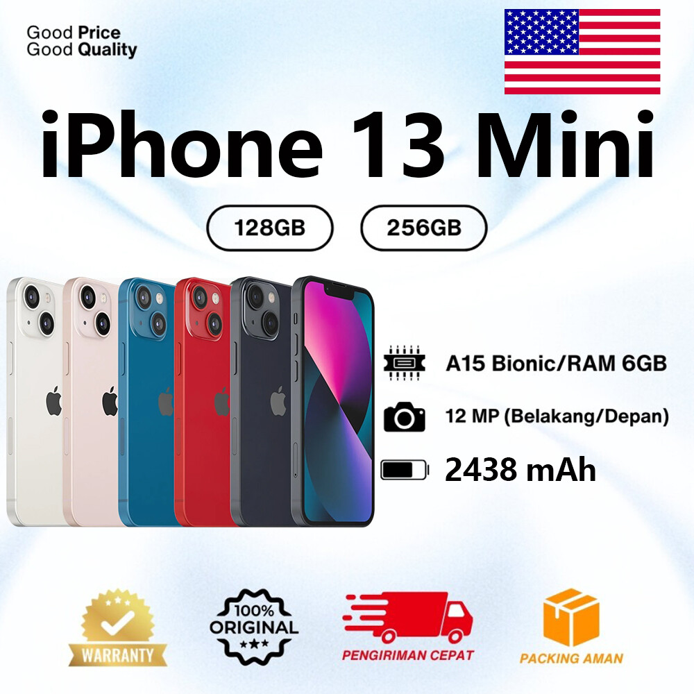 New Sealed Apple iPhone 13 MINI A2481 128GB 256GB 512GB Unlocked 2 YEAR WARRANTY