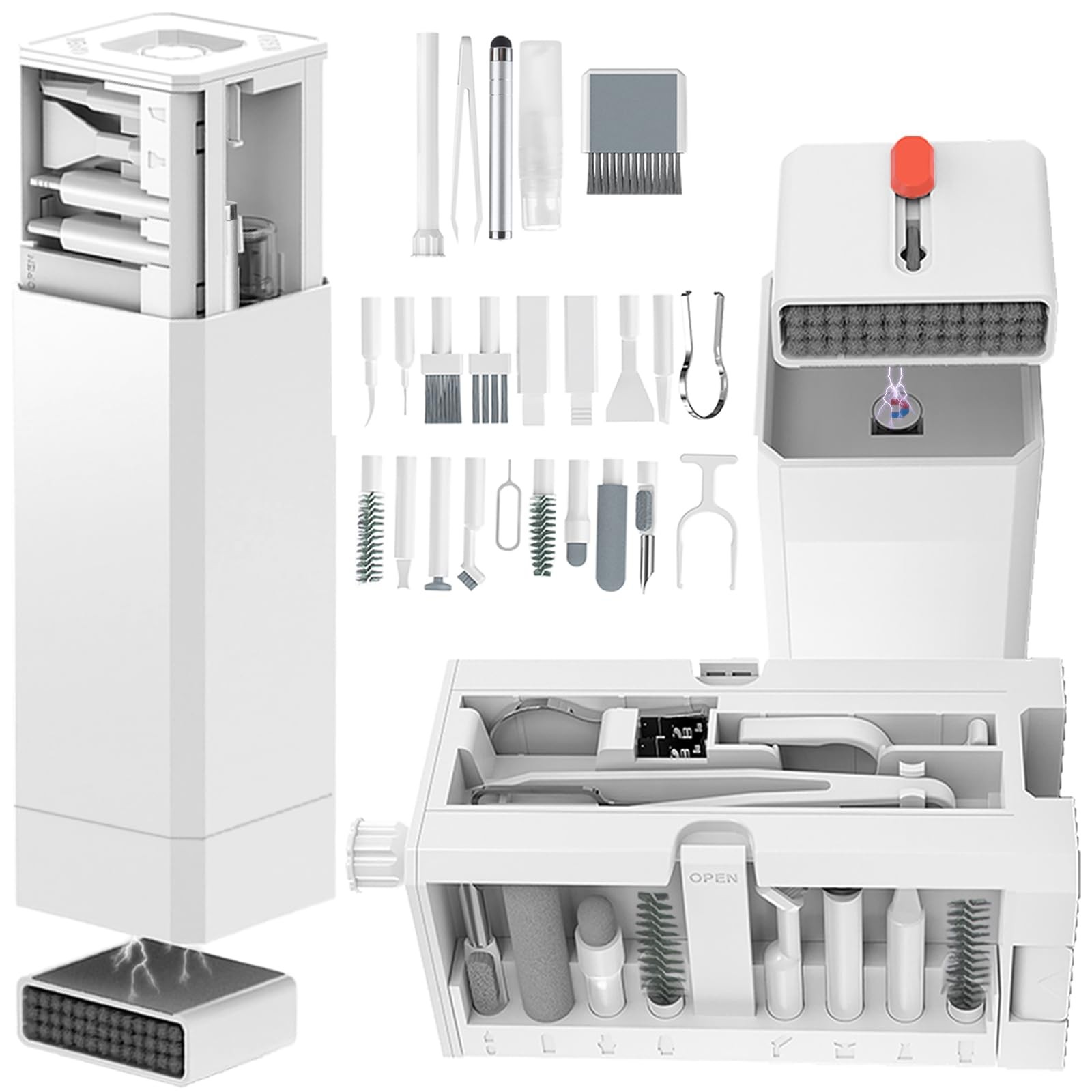 Cell Phone Cleaning Kit, iPhone Cleaning Kit for Charging Port Cleaner Keyboa…