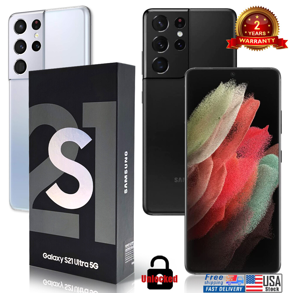 NEW Samsung Galaxy S21 Ultra 5G FACTORY UNLOCKED 512GB/256G/128 US Fast Delivery