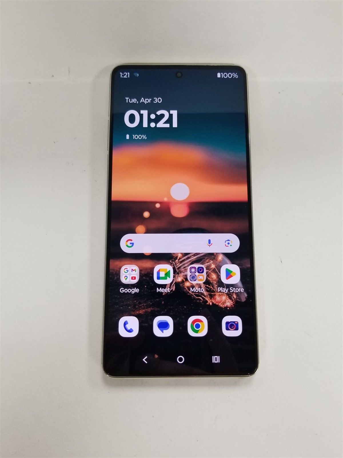 Moto G Stylus 5G 128GB Cream XT2419-1 Consumer Cellular Fully Functional DV5993