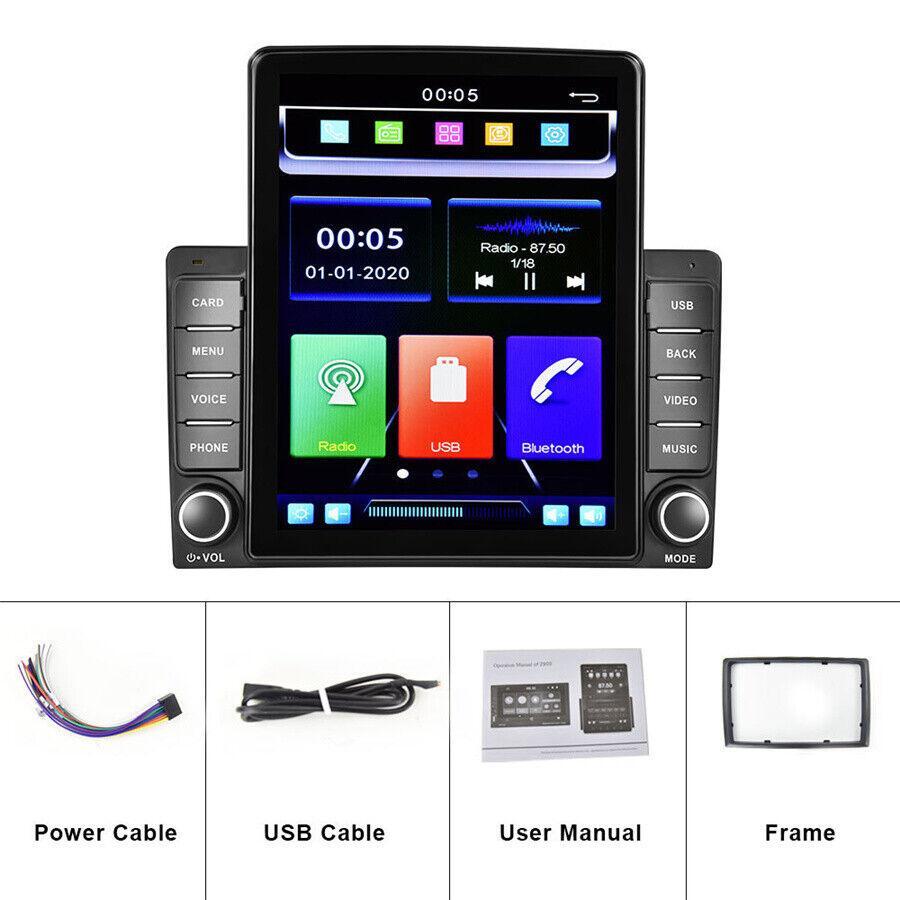 Double 2Din Car MP5 Player Stereo FM Radio 9.5In Mirror Link Carplay For iPhone