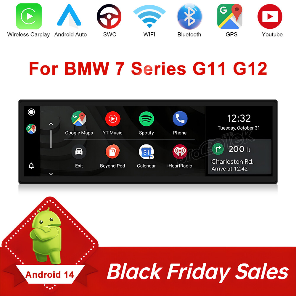 14.9″ 128GB Android Car Stereo Carplay GPS DAB+ TPMS for BMW 7 Series G11 G12