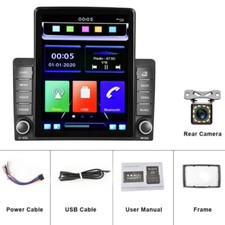 9.5″ Double Din HD Carplay Car Stereo Backup Camera Radio MP5 GPS Wifi FM AUX