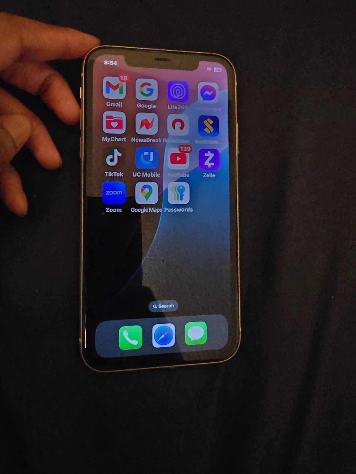 Apple iPhone 11 – 64 GB  with tik tok installed- Silver White (Unlocked)